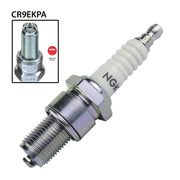 NGK single spark plug CR9EKPA with metal and ceramic components for automotive ignition systems.