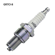 NGK single spark plug GR7CI-8 with ceramic insulator and metal shell, designed for reliable ignition in automotive engines.
