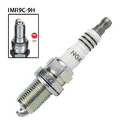 NGK single spark plug IMR9C-9H with ceramic insulator and metal terminal for automotive ignition systems