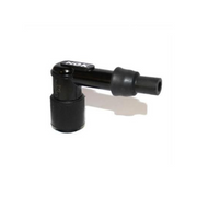 NGK single spark plug LB05E with black plug cap, shown in a close-up image, for automotive ignition systems.
