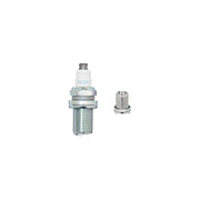NGK single spark plug R7282-105, automotive ignition spark plug, detailed view of NGK4985 model for vehicle engine.