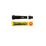 NGK single spark plug SB05F with black plug cap, designed for reliable engine ignition and performance.