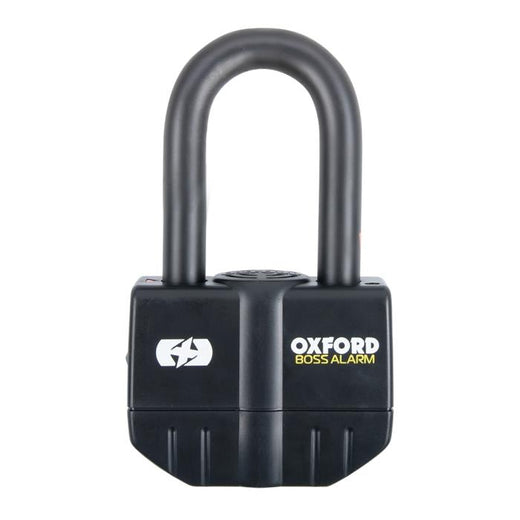 Oxford Boss Alarm 16mm Padlock Black - LK484