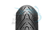 Pirelli Angel scooter front or rear tire in 100/80-10TL 53L size, featuring a sleek tread design for smooth riding.