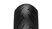 Pirelli Diablo Rosso II front motorcycle tyre 120/70ZR17M/CTL (58W) with tread pattern, mounted on a wheel.