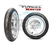 Pirelli Angel scooter front or rear tire, 130/70-10 REINF TL 59L, showing tread pattern and sidewall lettering.