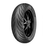 Pirelli Angel City rear motorcycle tyre, 130/70-17M/CTL 62S, showing tread pattern and sidewall branding.