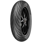 Pirelli Angel City rear motorcycle tire, 130/70-17M/CTL 62S, black rubber with tread pattern for enhanced grip and performance.