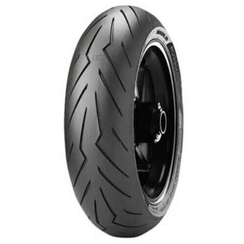 Pirelli Diablo Rosso scooter rear tyre 160/60R15M/CTL 67H with tread pattern and sidewall design visible.