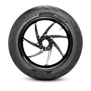 Pirelli Diablo Rosso III motorcycle rear tire 180/55ZR17M/CTL (73W)(D) showing tread pattern and sidewall details.