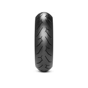 Pirelli Diablo Rosso II rear motorcycle tire 190/50ZR17M/CTL (73W) mounted on a bike wheel, showcasing tread pattern and sidewall design.