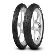 Pirelli City Demon front tyre 3.00-18M/CTL 47S for urban motorcycle riding, featuring tread pattern and tyre sidewall.
