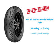 Pirelli Angel City 90/90-17M/CTL 49S motorcycle front or rear tire with tread pattern, suitable for urban riding.