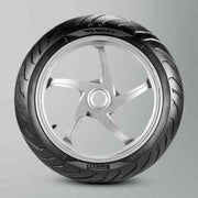 Pirelli Angel ST motorcycle tire set with 120/70ZR17 front and 190/50ZR17 rear tires, suitable for sport and touring bikes.