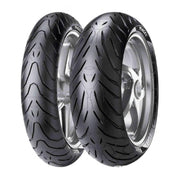 Pirelli Angel ST front motorcycle tyre 120/70ZR17M/CTL (58W) with tread pattern, designed for sporty riding and handling.
