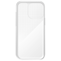 Quad Lock Poncho for iPhone 16 Pro Max 6-inch, waterproof protective cover showcasing a clear, snug fit on the phone.