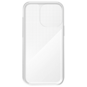 Quad Lock Poncho for iPhone 16 Pro Max 6-inch, waterproof protective cover showcasing a clear, snug fit on the phone.