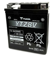 Yuasa YTZ8V 12V factory-activated high-performance motorcycle VRLA battery on a plain background