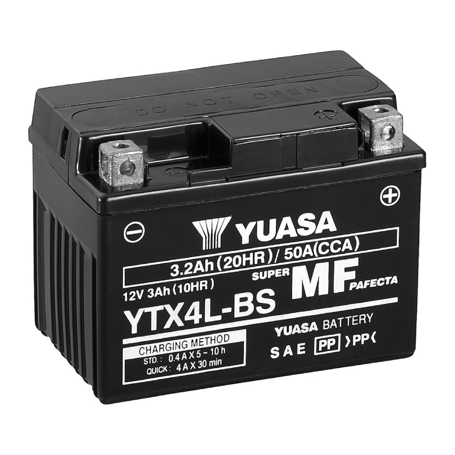 YTX4L-BS (WC) 12V Yuasa MF VRLA Battery